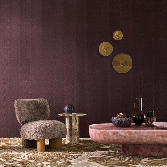 Обои Casamance 71510353 Ornementa Aubergine ebene