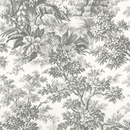 Обои Little Greene 0284SGMOSSZ Stag Toile Moss