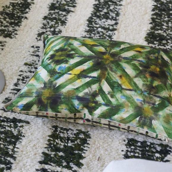 Подушка CCDG1459, Parquet Batik, Forest, Designers Guild 60 x 45см