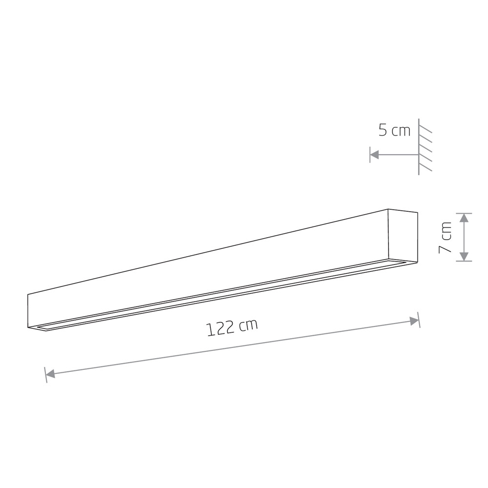 Настенный светильник Nowodvorski Straight Wall LED L 7566