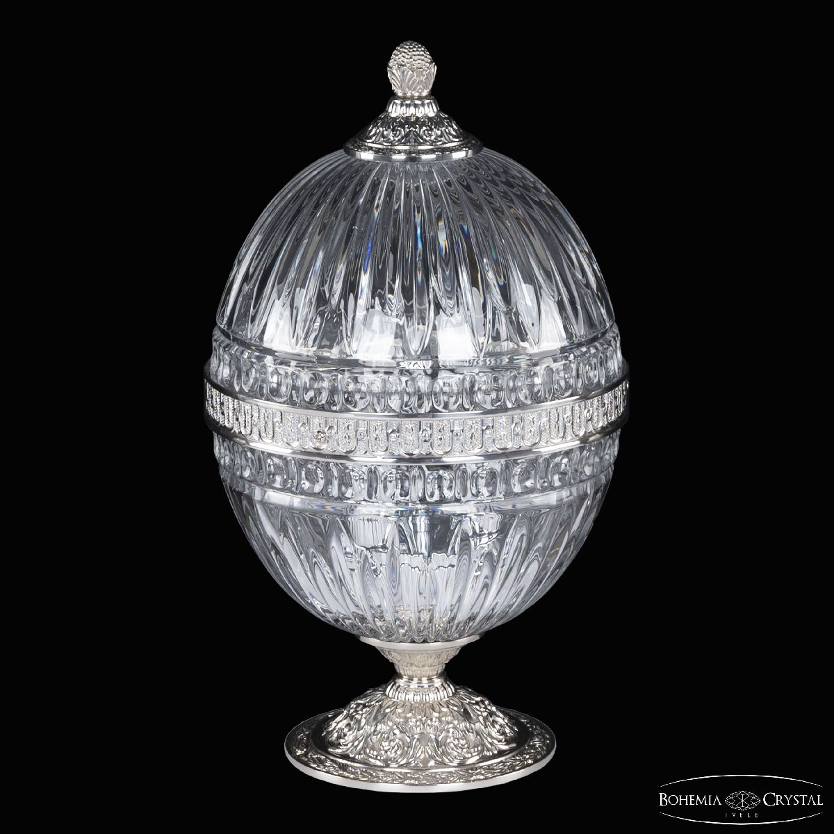 Настольная лампа Bohemia Ivele Crystal 5680L/18 Ni Clear/M-1G