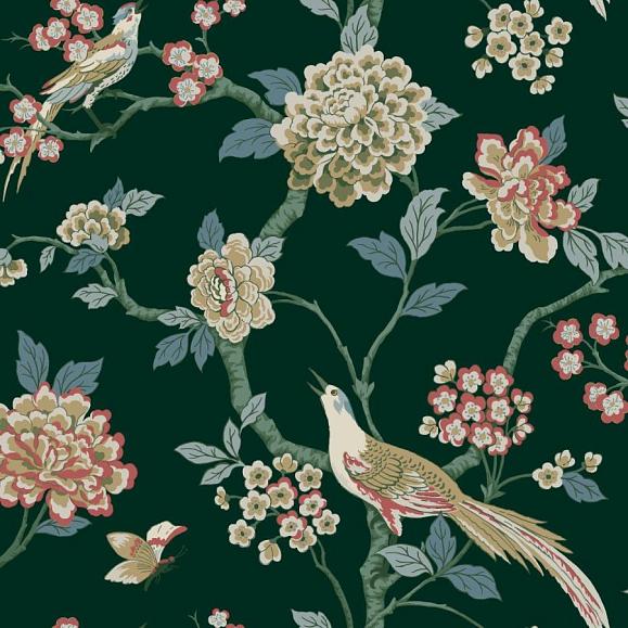 Обои York GR5931 Fanciful Dark Green