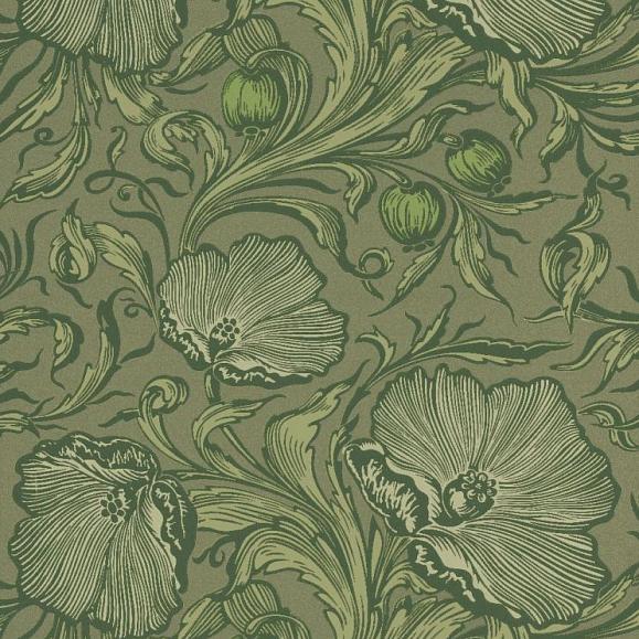 Обои Little Greene 0263PTSAGEG Poppy Trail Sage Green