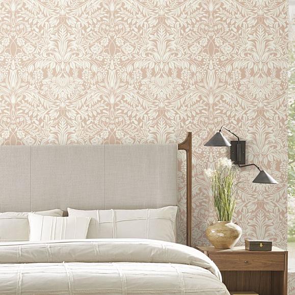 Обои York AC9191 Lockwood Damask Blush