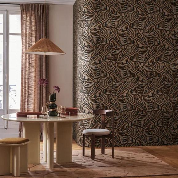 Обои Casamance 76592038 Nobile Noir/dore