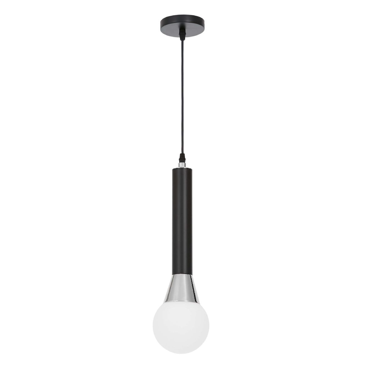 Подвесной светильник Lumina Deco Folino LDP 7012-1B BK+CHR