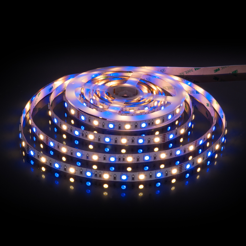 Светодиодная лента Elektrostandard 24V 14,4W 60Led 5050+5050 IP20 MIX RGB/теплый белый, 5м 4690389172250