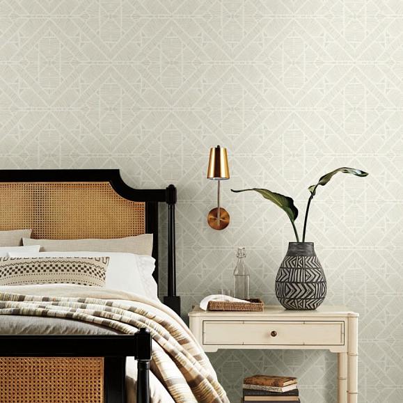 Обои York TC2701 Diamond Macrame Grey