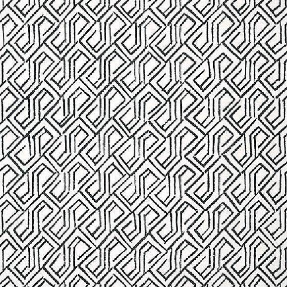 Обои Thibaut T12842 Tortona Black and White