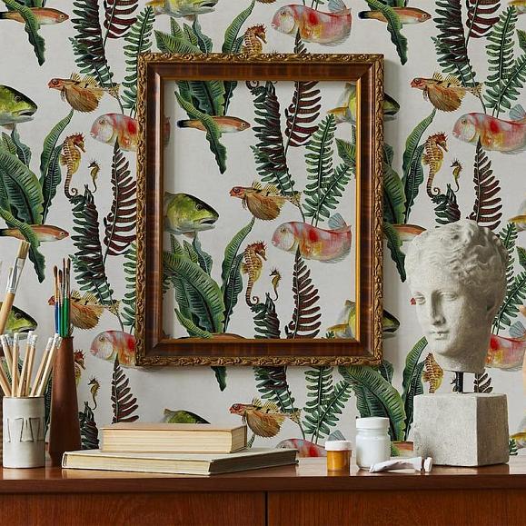 Обои Coordonne 9500020N Bank Of Fish Swan