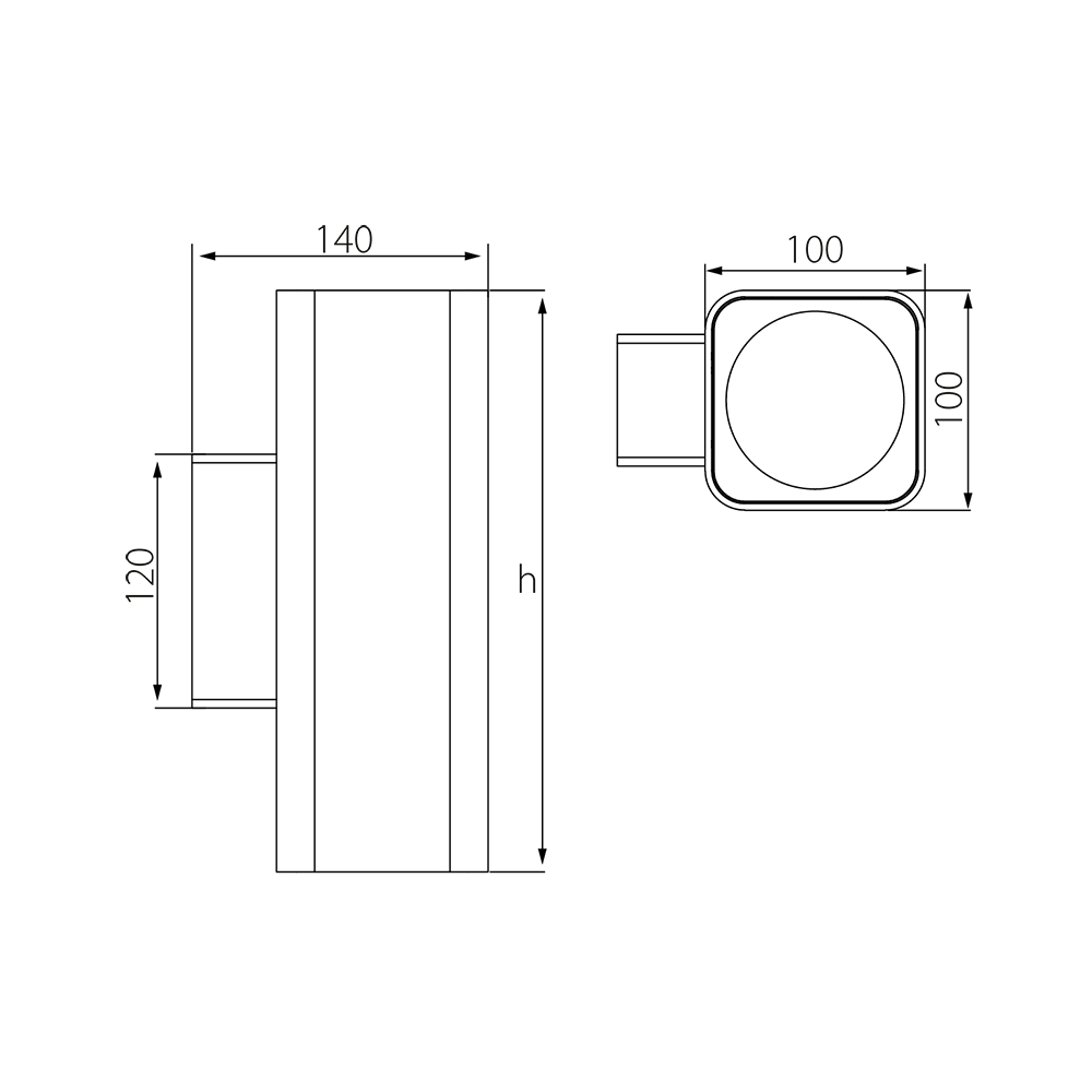 Уличный настенный светильник Fiberli SSA100-DOUBLE 11230101