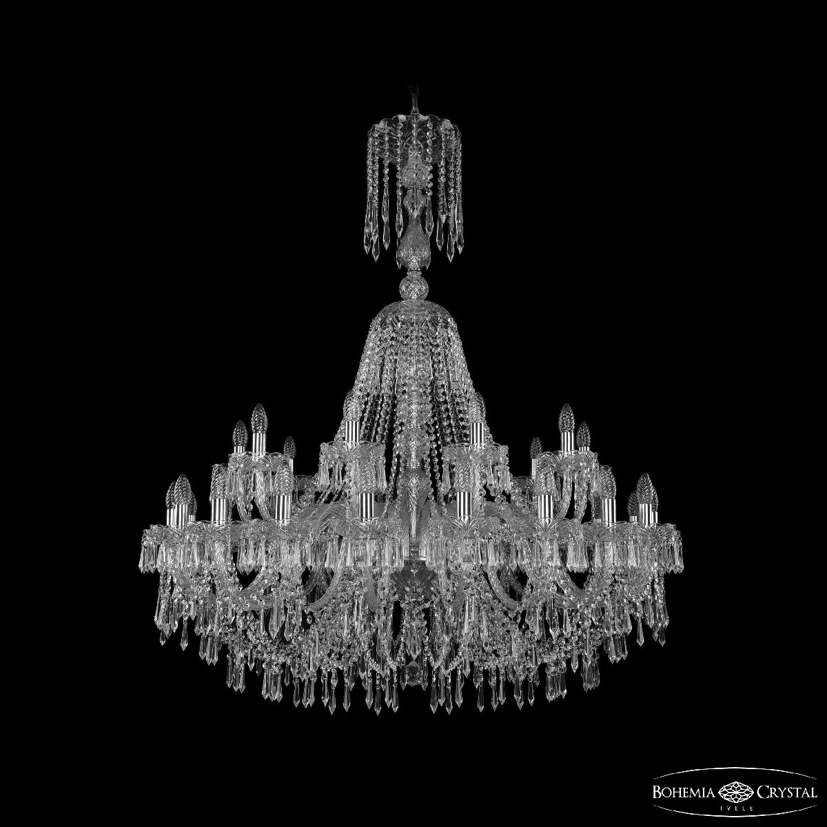 Подвесная люстра Bohemia Ivele Crystal 1403/20+10/400/XL-133 Ni