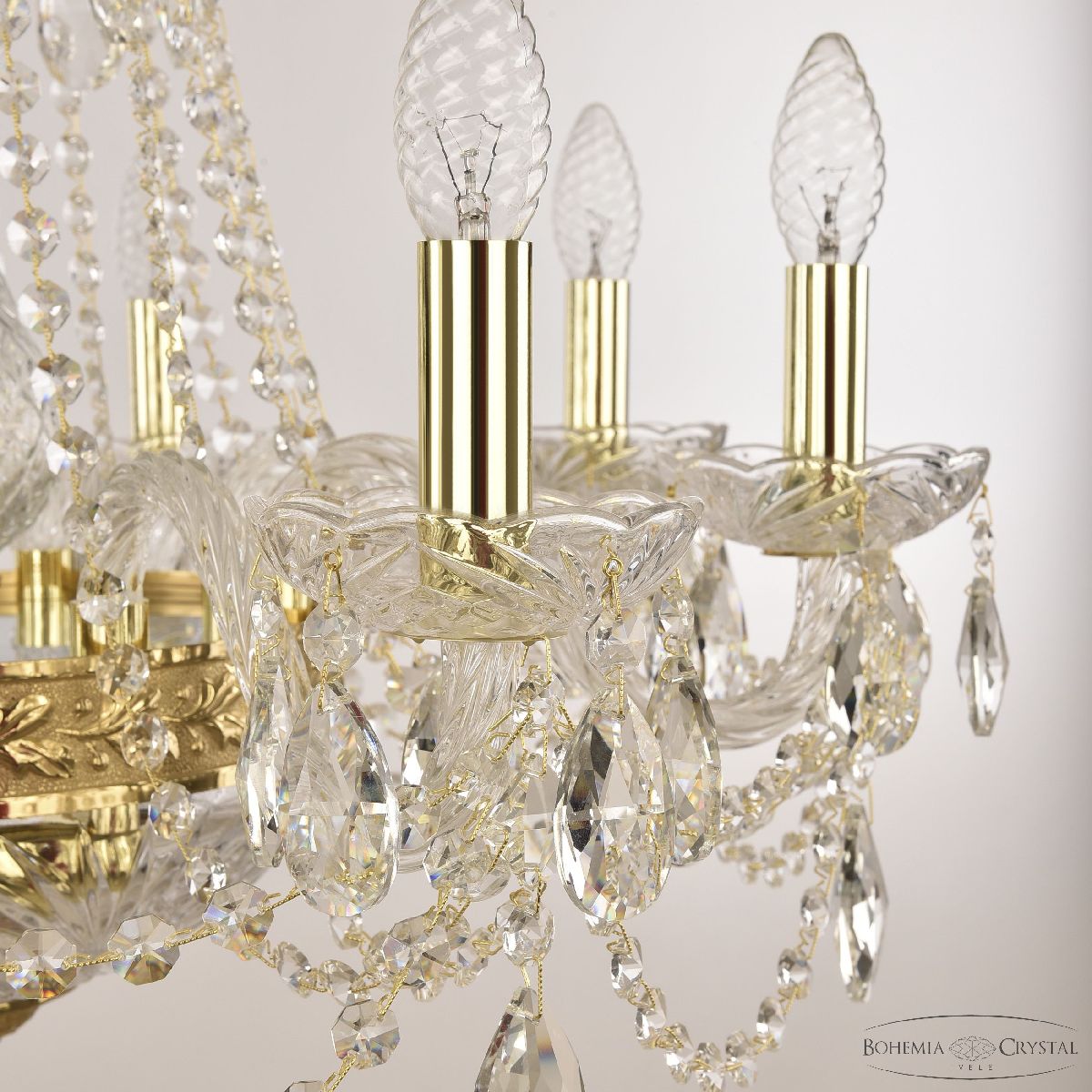 Подвесная люстра Bohemia Ivele Crystal 1451/8/160/250 G