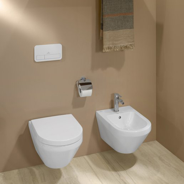 Villeroy&Boch Architectura Биде подвесное 37х53х27см., с 1 отв., цвет: альпийский белый