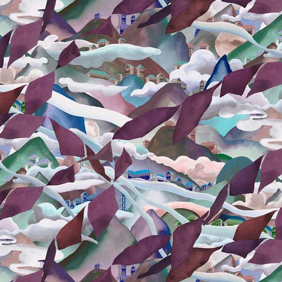 Обои Arte 11550 Manali Blueberry Hills