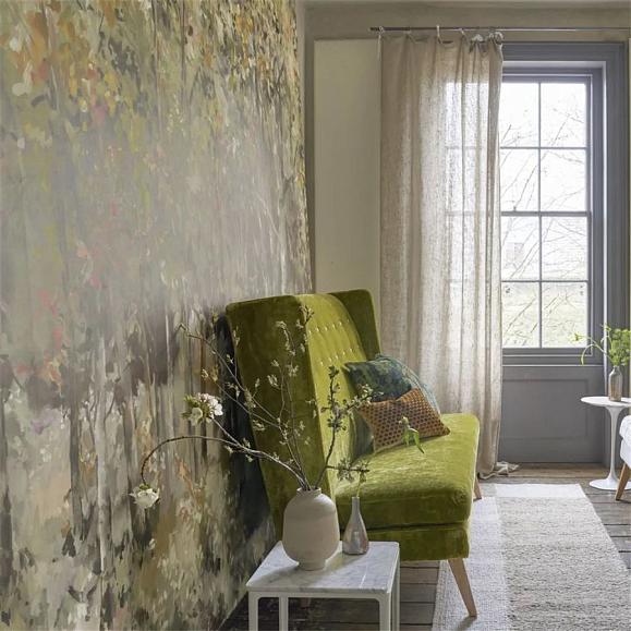 Панно Designers Guild PDG1176/01 Bois De Bouleau Scene 2 Sepia