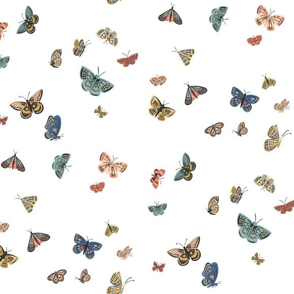 Обои York RF7411 Butterfly House White