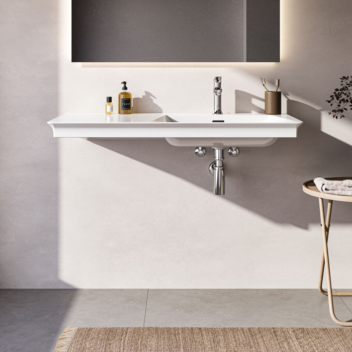 Ideal Standard La Dolce Vita Раковина 106х53.5хh14.5см, подвесная, ассиметричная, Dx, цвет: белый