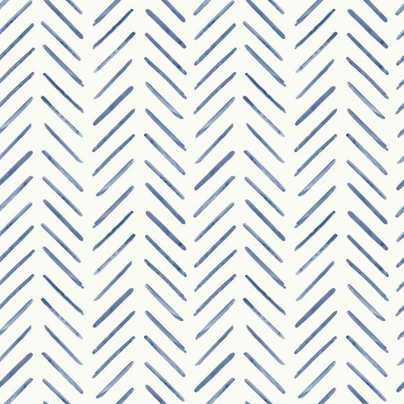 Обои York CV4455 Painted Herringbone Navy