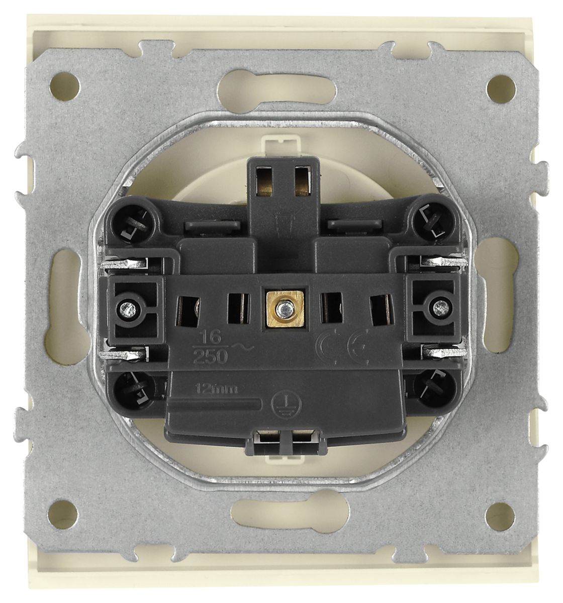 Розетка Эра Arktik 16-2101-02 с заземлением 2P+E Schuko 16А-250В слоновая кость Б0070415