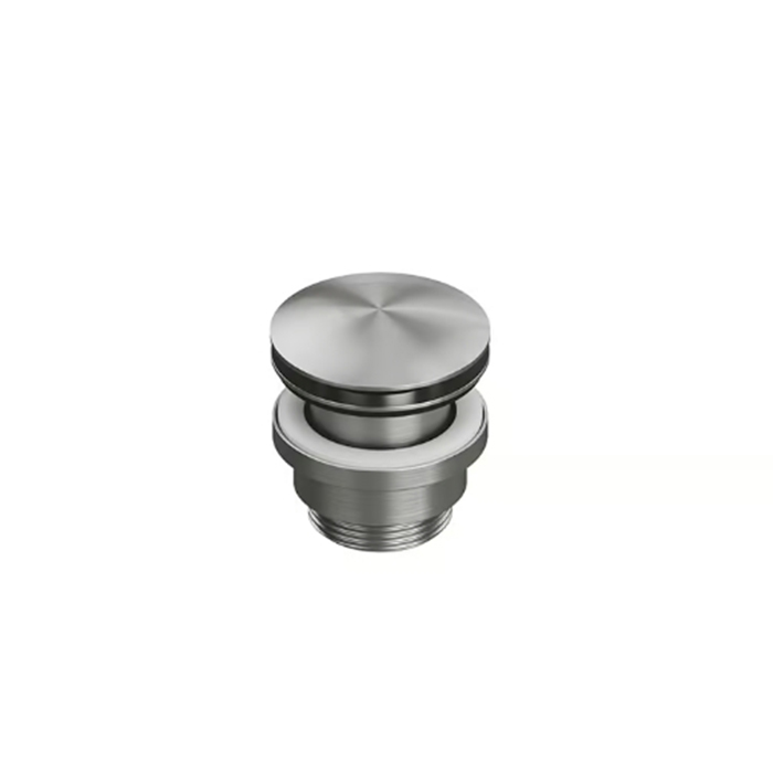 QuadroDesign Донный клапан для раковины, Up&down, цвет: Brushed Stainless Steel