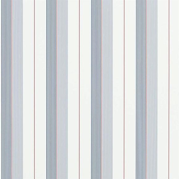 Обои Ralph Lauren PRL020/06 Aiden Stripe Navy / Red / White