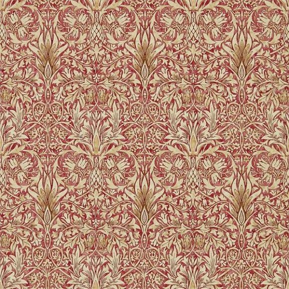 Обои Morris 216847 Snakeshead Madder/Gold