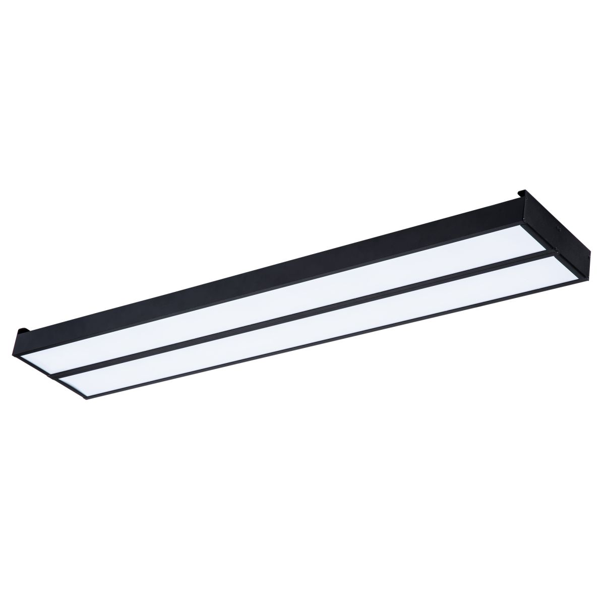 Светодиодная панель Uniel ULO-K15A 2x20W/4000K/L50 IP44 BLACK UL-00012586