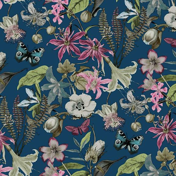 Обои York BL1723 Butterfly House Navy