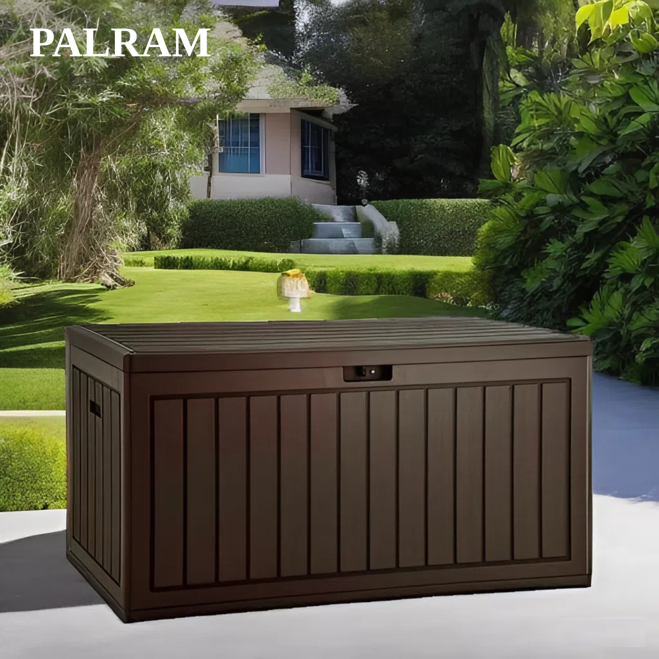 Сундук PALRAM M 302 л, Тёмно-коричневый