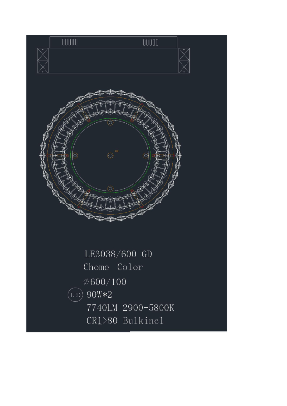 Потолочный светильник Janette LE3038/600 GD