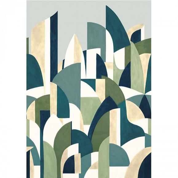 Панно Casamance 74880610 Pablo Emeraude/Gris