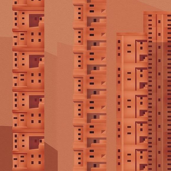 Панно Wall & Deco WDTC2101 Terracotta