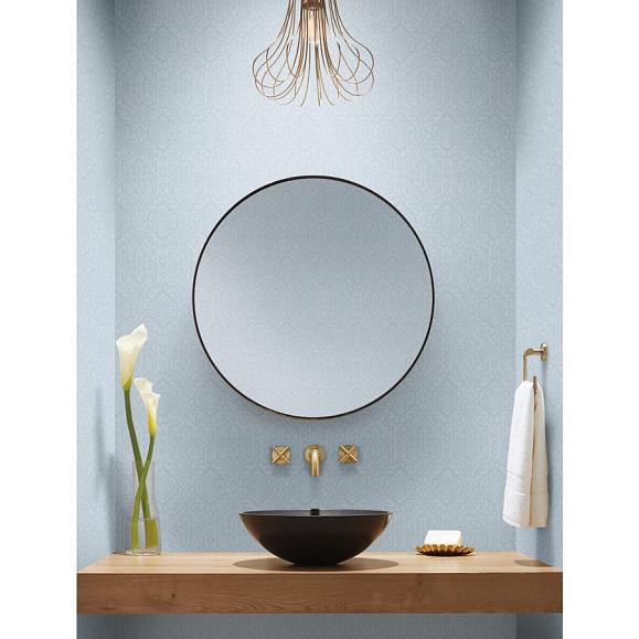 Обои York DM5033 Cathedral Damask Water Blue