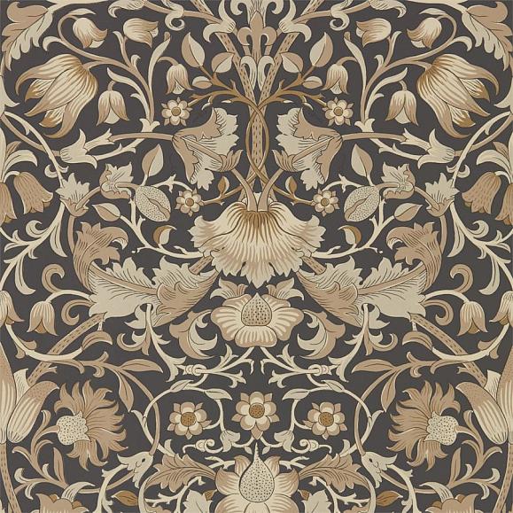 Обои Morris 216027 Pure Lodden Charcoal/Gold