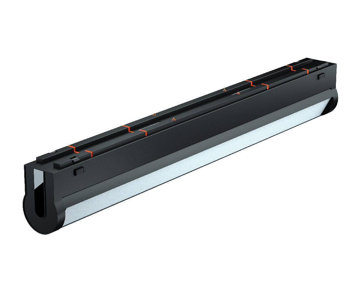 Трековый магнитный светильник iLedex Vision 4825-040-L305-12W-110DG-4000K-BK