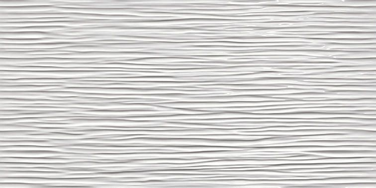 3D Wave White Glossy 40х80