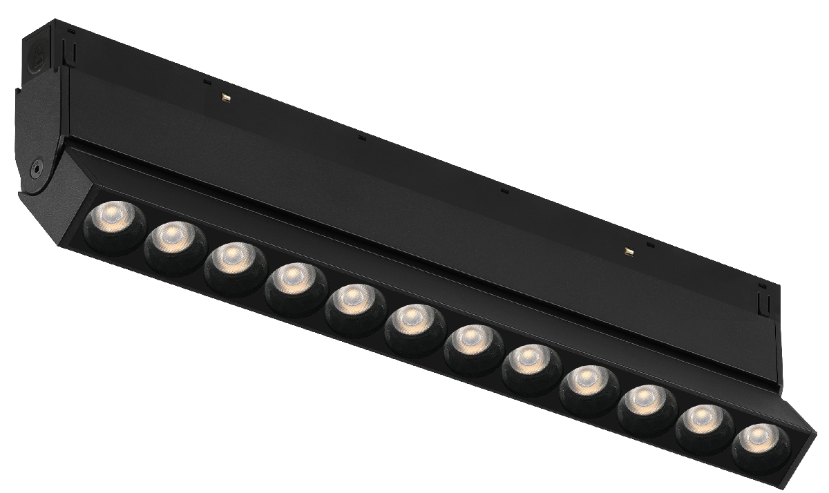 Трековый магнитный светильник iLedex Vision 4822-003-L236-12W-38DG-4000K-BK