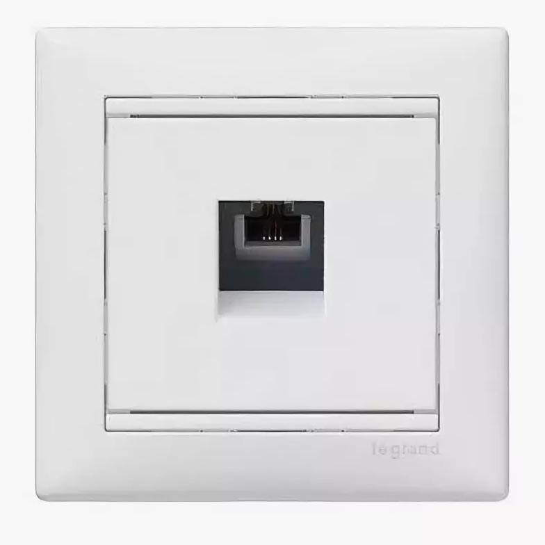 Розетка компьютерная RJ45 Legrand Valena ISDN белая 774441