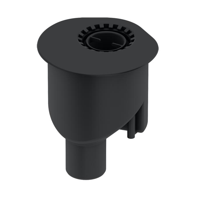 TECE drainline, сифон, 1,3 л/c, DN 50, выход в пол, высота монтажа от нижнего края сифона до верхнего края слива – 165 мм. ( при уст. без опор)