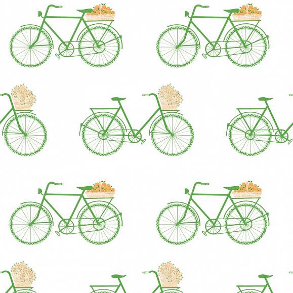 Обои Gaston y Daniela GDW5435-002 Bicicletas Verde
