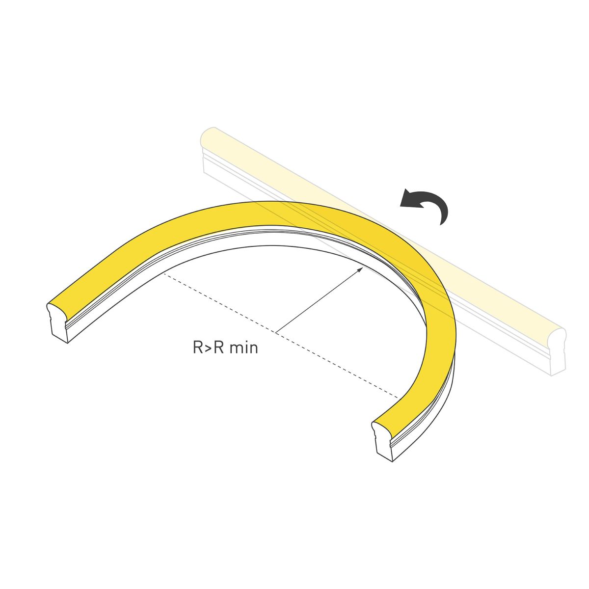 Светодиодная лента герметичная Arlight MOONLIGHT-PRO-SIDE-X320-12x24mm 48V Warm3000 (10 W/m, IP67, 30m, wire x2) (Вывод боковой) 061059