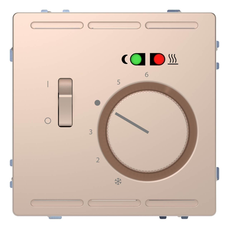 Терморегулятор Schneider Electric Merten D-Life с центральной платой с выключателем 230V MTN5764-6051