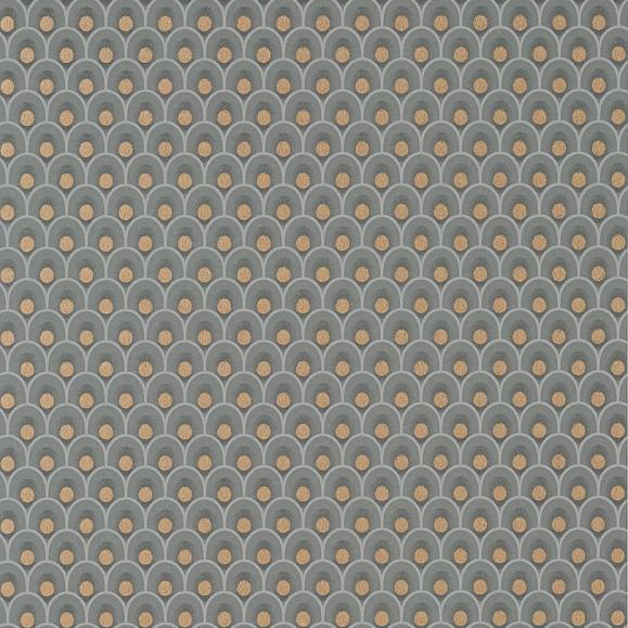 Обои Anna French AT79157 Spencer Metallic Copper on Charcoal