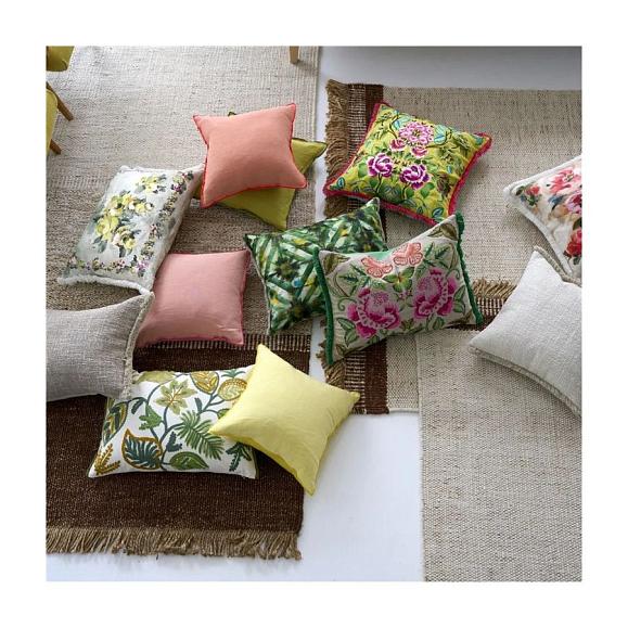 Подушка CCDG1543, Brera Lino, Mimosa & Primrose, Designers Guild 43 x 43см