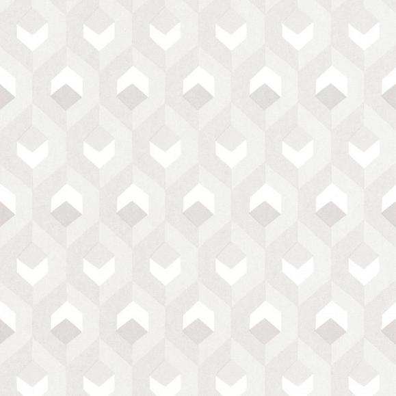 Обои Casadeco SWHT82050102 Hexacube Blanc