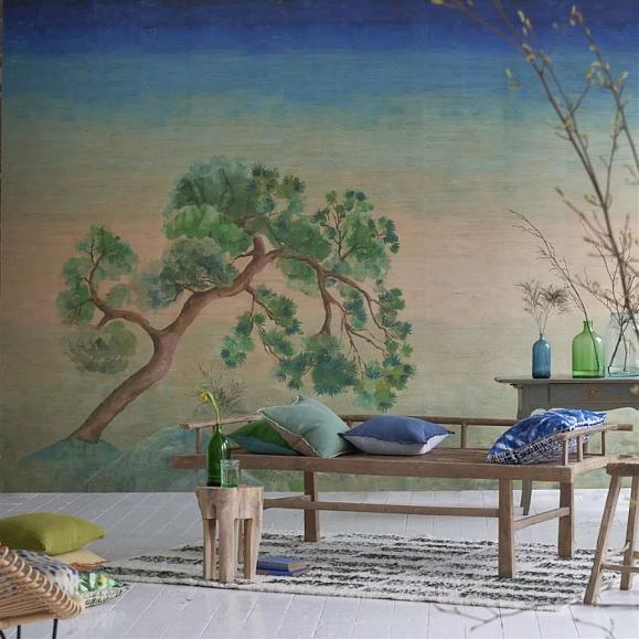 Панно Designers Guild PDG1181/01 Scene D Arbre Grasscloth Elm