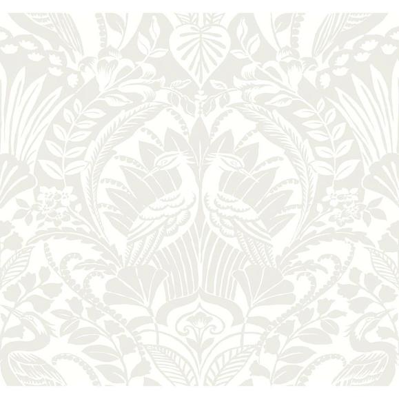 Обои York BW3932 Egret Damask Neutral/White