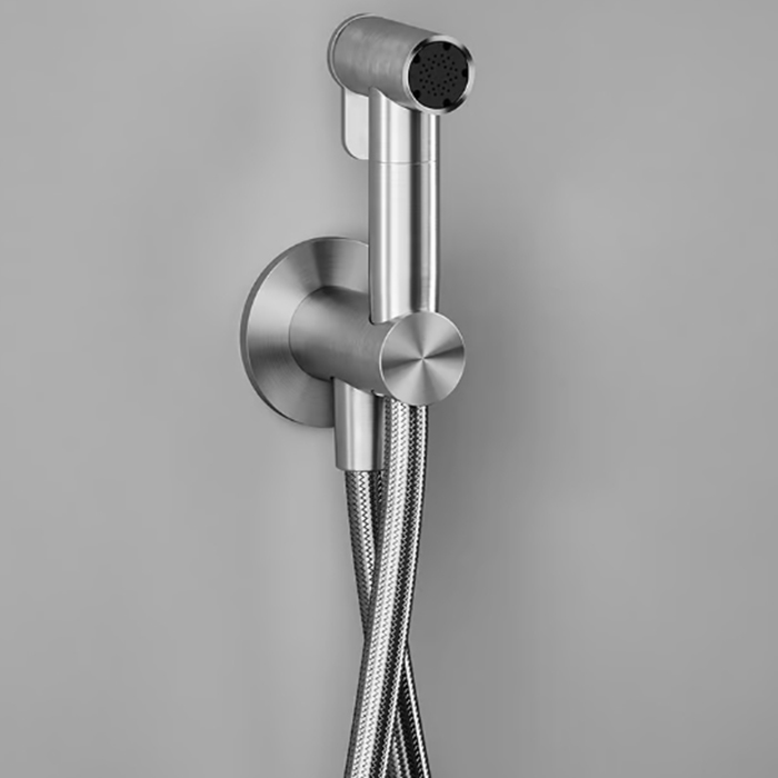 QuadroDesign Source Гигиенический душ, настенный, цвет: brushed stainless steel