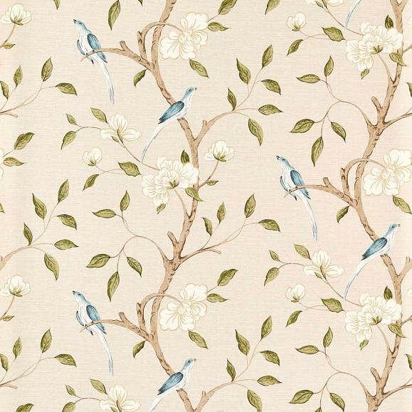Обои Zoffany 313046 Eleonora Print Evergreen
